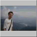 K was an English student. He played the keyboard at my dad's funeral in 1997. Here he is at the top of Mt. Iwabuki